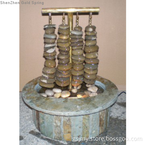 Slate Rosary Beads Tabletop Fountain Indoor Fountain Outdoor fountain
